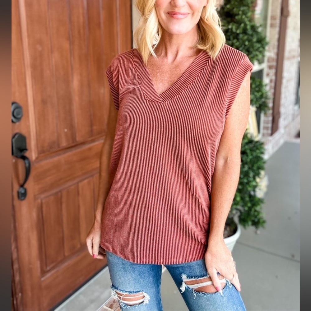 Broken Halo Ribbed Top